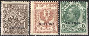 1903, Floreale 1 c. 2c. 5c., Sass.+Unif. ... 