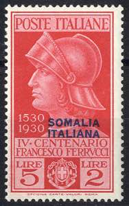 1930, Ferrucci, 5 valori, Sass. 133-137  / ... 