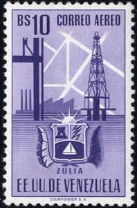 1951, Arms of Zulia and industry, ... 