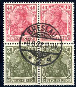 1921, Germania Zusammendrucke (Mi.S23(2x))