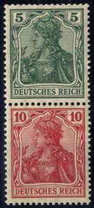 1917, Germania Zusammendruck (Mi.S4aa)