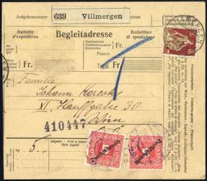 1920-35, 2 Briefe. 1 Postkarte und 1 ... 