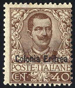 1903, Floreale, 40 Cent. bruno (U. + S. 25 / ... 