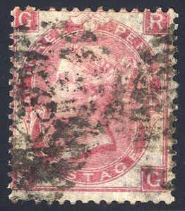 1865, 3 d.,  pinhole, Unif. 28 SG 92