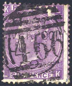 1867-80, 6 d. plate 6, Unif. 34 SG 105