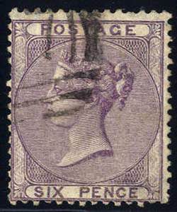 1856, 6 P. purpurviolett (U. 19 - SG 70)