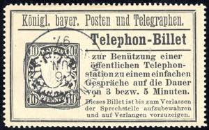 1894, 10 Pfg schwarz, Mi. TB 14