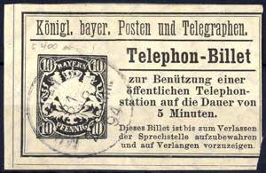 1891, 10 Pfg schwarz, Mi. TB 5