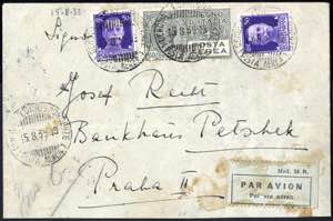1935, Lettera da Genova 15.8.1935 per via ... 