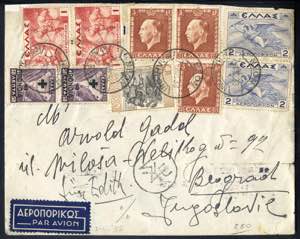 1938, Luftpostbrief vom  7.11.1938 von Neo ... 