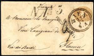 1864, Auslandsbrief von Wien 31.12.1864 nach ... 