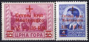 1944, Croce Rossa, 4 val. (S. 21-24 / 300,-)