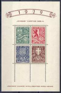 1939, Wappen, Blockausgabe (Mi. Bl. 3 / ... 