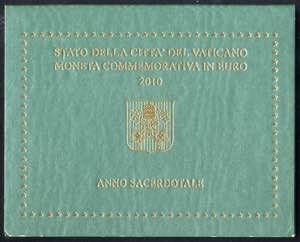 2010, Vatikan 2 Euro Gedenkmünze, Vaticano ... 