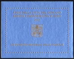 2012, Vatikan 2 Euro Gedenkmünze, Vaticano ... 