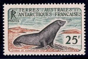 1960, Tiere in der Antarktis, vier Werte ... 
