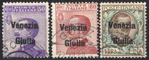 1918/19, Venezia Giulia, 50 Cent. + 60 Cent. ... 