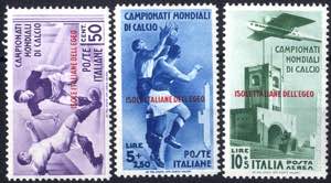 1934, Calcio, 9 val. (S. 75-A37 / 920,-)