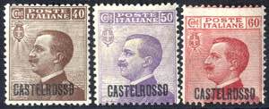 1922, Castelrosso, 9 val. (S. 1-9 / 360,-)