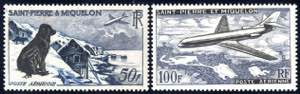 1957, 2  val., Mi. 386-387 Yvert 24-25