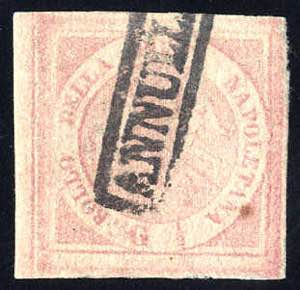 1858, ½ Grano rosa, II tavola, varietà ... 