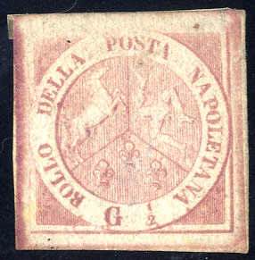 1858, ½ Gr. rosa chiaro, senza gomma!, ... 
