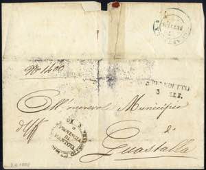 1859, Oltrepò Mantovano, lettera in ... 