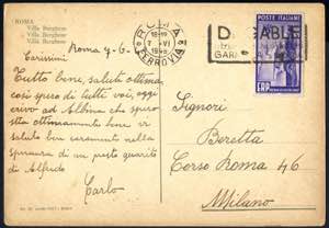 1949, cartolina illustrata da Roma il 7.6.49 ... 