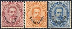1893, 10 + 20 + 25 Cent., 3 val. 25 Cent. ... 