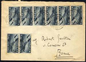 1945/48, Democratica, 1 Lira, posta aerea, ... 