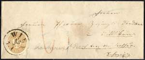 1864, Auslandsbrief von Wien 23.3.1867 nach ... 