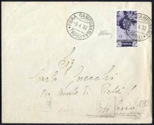 1932, lettera da Tripoli con timbro della ... 