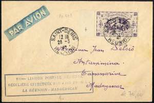 1947, Erstflug von La Reunion nach ... 