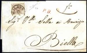 1850, Lettera della seconda distanza per l ... 