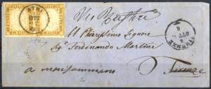 1862, lettera spedita da Atri il 1.10. primo ... 