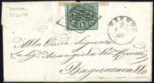 1859, lettera del 25.6.1859 da Faenza a ... 