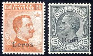 1921/22, Michetti, i due valori 15 c. grigio ... 
