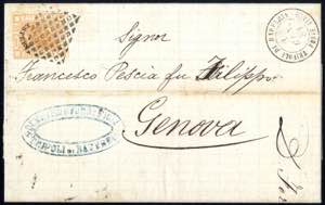1881, lettera 1° porto da Tripoli di ... 