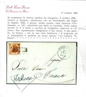 Cirignola, lettera del 8.10.1859 ... 