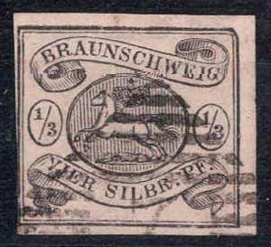 1853/56, Wappen, 1/3 Sgr schwarz auf weiß, ... 