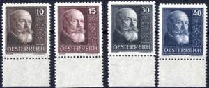 1928, Hainisch, vier Werte, postfrisch (ANK ... 