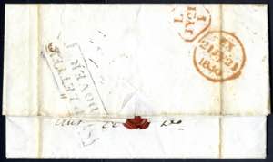 1840, Brief aus Demerary am 12.6. nach ... 