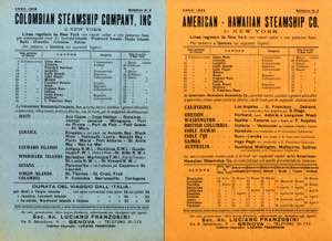 1928, fogli pubblicitari di 4 compagnie ... 