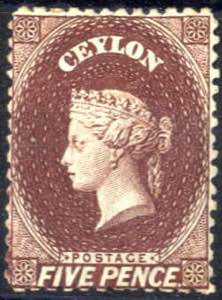 1863/69, Königin Viktoria, 5 P karminbraun, ... 
