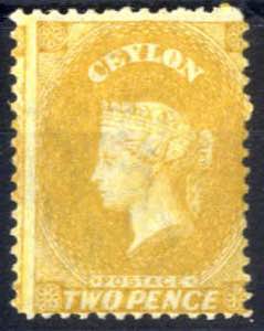 1863/69, Königin Viktoria, 2 P gelb, gez. ... 