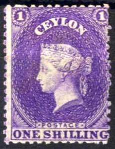 1863/69, Königin Viktoria, 1 Sh violett, ... 