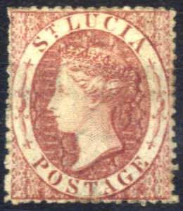 1860, Königin Viktoria, 1 P karminrosa, Wz. ... 