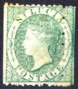 1863, Königin Viktoria, 6 P smaragdgrün, ... 