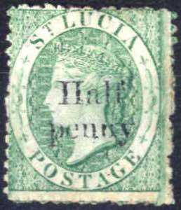 1863, Königin Viktoria, Half Penny auf 6 P ... 