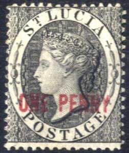 1881/84, Königin Viktoria mit Wertaufdruck, ... 